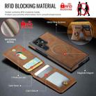 For Samsung Galaxy S24 Ultra 5G DG.MING K1 MagSafe Detachable Wallet RFID Back Cover Phone Case(Brown) - 3