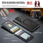 For Samsung Galaxy S23 Ultra 5G DG.MING K1 MagSafe Detachable Wallet RFID Back Cover Phone Case(Black) - 3