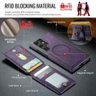For Samsung Galaxy S23 Ultra 5G DG.MING K1 MagSafe Detachable Wallet RFID Back Cover Phone Case(Purple) - 3
