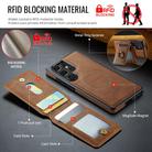 For Samsung Galaxy S25 Ultra 5G DG.MING K1 MagSafe Detachable Wallet RFID Back Cover Phone Case(Brown) - 3
