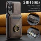 For Samsung Galaxy S25 Edge 5G DG.MING K1 MagSafe Detachable Wallet RFID Back Cover Phone Case(Coffee) - 2