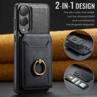 For Samsung Galaxy S25 Edge 5G DG.MING K1 MagSafe Detachable Wallet RFID Back Cover Phone Case(Black) - 2