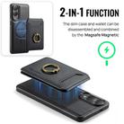 For Samsung Galaxy S25 Edge 5G DG.MING K1 MagSafe Detachable Wallet RFID Back Cover Phone Case(Black) - 3