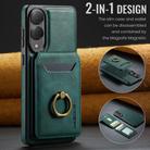 For Samsung Galaxy S25 Edge 5G DG.MING K1 MagSafe Detachable Wallet RFID Back Cover Phone Case(Green) - 2