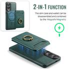 For Samsung Galaxy S25 Edge 5G DG.MING K1 MagSafe Detachable Wallet RFID Back Cover Phone Case(Green) - 3