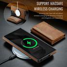 For Samsung Galaxy S24 Ultra 5G DG.MING MAGKING-K2 Series MagSafe RFID Card Bag Detachable Phone Case(Brown) - 2