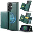 For Samsung Galaxy S23 Ultra 5G DG.MING MAGKING-K2 Series MagSafe RFID Card Bag Detachable Phone Case(Green) - 1