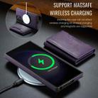 For Samsung Galaxy S23 Ultra 5G DG.MING MAGKING-K2 Series MagSafe RFID Card Bag Detachable Phone Case(Purple) - 3