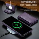 For Samsung Galaxy S25 Ultra 5G DG.MING MAGKING-K2 Series MagSafe RFID Card Bag Detachable Phone Case(Purple) - 3
