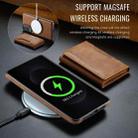 For Samsung Galaxy S25 Edge 5G DG.MING MAGKING-K2 Series MagSafe RFID Card Bag Detachable Phone Case(Brown) - 3