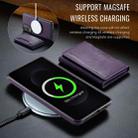 For Samsung Galaxy S25 Edge 5G DG.MING MAGKING-K2 Series MagSafe RFID Card Bag Detachable Phone Case(Purple) - 3