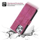 For iPhone 15 Pro Max POLA Dual-color Zipper Wallet RFID Leather Phone Case(Purple Pink) - 3