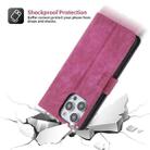 For iPhone 15 Pro POLA Dual-color Zipper Wallet RFID Leather Phone Case(Purple Pink) - 3