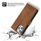 For iPhone 11 POLA Dual-color Zipper Wallet RFID Leather Phone Case(Burgundy Brown) - 3