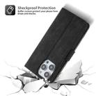 For iPhone 11 Pro POLA Dual-color Zipper Wallet RFID Leather Phone Case(Grey Black) - 3