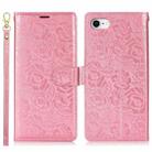 For iPhone 7 / 8 / SE 2022 Peony Flowers Imprint Leather Phone Case(Pink) - 2