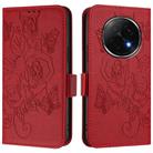 For OPPO A5 Pro China Embossed Rose RFID Anti-theft Leather Phone Case(Red) - 2