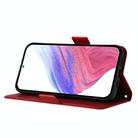 For Motorola Moto G Stylus 5G 2025 Embossed Rose RFID Anti-theft Leather Phone Case(Red) - 3