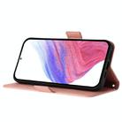 For Motorola Moto G Stylus 5G 2025 Embossed Rose RFID Anti-theft Leather Phone Case(Pink) - 3