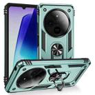 For Redmi 14C 4G Shockproof TPU + PC Phone Case with Holder(Dark Green) - 1