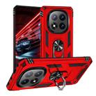 For Redmi Note 14 Pro 5G Shockproof TPU + PC Phone Case with Holder(Red) - 1