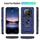 For Redmi Note 14 Pro 5G Shockproof TPU + PC Phone Case with Holder(Blue) - 2