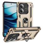 For Redmi Note 14 5G Shockproof TPU + PC Phone Case with Holder(Gold) - 1