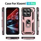 For Xiaomi 15 Pro Shockproof TPU + PC Phone Case with Holder(Rose Gold) - 2