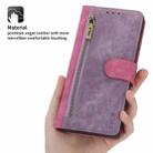 For Google Pixel 7 Pro POLA Dual-color Zipper Wallet RFID Leather Phone Case(Purple Pink) - 2