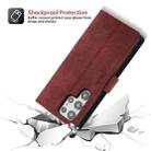 For Samsung Galaxy S22 Ultra 5G POLA Dual-color Zipper Wallet RFID Leather Phone Case(Red Black) - 3