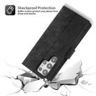 For Samsung Galaxy S22 Ultra 5G POLA Dual-color Zipper Wallet RFID Leather Phone Case(Grey Black) - 3