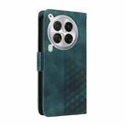 For Tecno Camon 30 Premier Embossed Rhombus Starry Leather Phone Case(Green) - 3