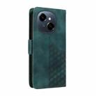 For Tecno Spark Go 1 / Pop 9 / Spark Go 2025 Embossed Rhombus Starry Leather Phone Case(Green) - 3