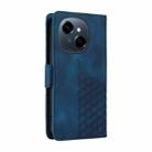 For Tecno Spark Go 1 / Pop 9 / Spark Go 2025 Embossed Rhombus Starry Leather Phone Case(Blue) - 3