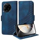 For Tecno Camon 30S / Camon 30S Pro Embossed Rhombus Starry Leather Phone Case(Blue) - 1