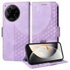 For Tecno Camon 30S / Camon 30S Pro Embossed Rhombus Starry Leather Phone Case(Purple) - 1