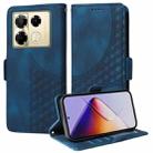 For Infinix Note 40 Pro 4G / 5G / Note 40 Pro+ Embossed Rhombus Starry Leather Phone Case(Blue) - 1