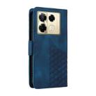 For Infinix Note 40 Pro 4G / 5G / Note 40 Pro+ Embossed Rhombus Starry Leather Phone Case(Blue) - 3