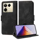 For Infinix Note 40 Pro 4G / 5G / Note 40 Pro+ Embossed Rhombus Starry Leather Phone Case(Black) - 1