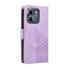 For Infinix Hot 50i / Smart 9 Embossed Rhombus Starry Leather Phone Case(Purple) - 3