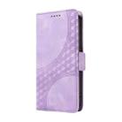 For Infinix Hot 40 / Hot 40 Pro Embossed Rhombus Starry Leather Phone Case(Purple) - 2