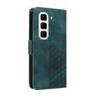 For Infinix Hot 50 Pro+ 4G Embossed Rhombus Starry Leather Phone Case(Green) - 3