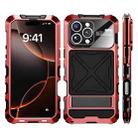 For iPhone 16 Pro Max Life Waterproof Dustproof Shockproof Phone Case(Red) - 2