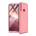 For Huawei P40 Lite E GKK Three Stage Splicing Full Coverage PC Protective Case(Rose Gold) - 1