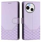 For Sharp Aquos Sense9 Plus Honeycomb Embossing RFID Leather Phone Case(Light Purple) - 2