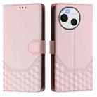 For Sharp Aquos Sense9 Honeycomb Embossing RFID Leather Phone Case(Pink) - 2