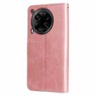 For Tecno Camon 30 4G / 5G Fashion Calf Texture Zipper Leather Phone Case(Rose Gold) - 3