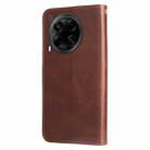 For Tecno Camon 30 4G / 5G Fashion Calf Texture Zipper Leather Phone Case(Brown) - 3