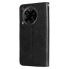 For Tecno Camon 30 4G / 5G Fashion Calf Texture Zipper Leather Phone Case(Black) - 3