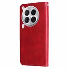 For Tecno Camon 30 Premier Fashion Calf Texture Zipper Leather Phone Case(Red) - 3